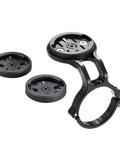 35mm Handlebar Bike Stem Mount For Garmin Edge Wahoo ELEMNT Bryton Rider Stages Dash Hammerhead Karoo, black CNC aluminum with mounts