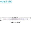 Pro Grade Heat Set Insert Tool For M2 To M5 Threaded Inserts Copper Tip Soldering Accessory, dimensions 79.3mm, size M2.5