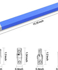 Impact Ready Offset Extension Wrench Set With One Half Inch, One Quarter Inch, And Three Eighths Inch Square Drive Adapters And A One Quarter Inch Socket For Tight Spaces, Easy Access To Hard To Reach Bolts, Universal Ratchet Use showcasing bar and adapters