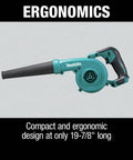 Compact Cordless Leaf Blower Delivering Hella Powerful 167 Mph Airflow And Variable Three Speed Control Built For Zero Hassle Yard Cleanup Ultra Lightweight Tool Only Package For Quick Pros shown with ergonomic handle design.