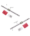 X Axis Linear Rails Direct Drive Extruder Backplane Upgrade Kit For Ender 3 And CR10 310mm Or 375mm Guide Rails shown with hardware