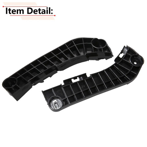 RLB-HILON front bumper bracket pair for Toyota Camry 2007–2011, black plastic, driver and passenger sides