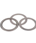 Rock Solid Abec One Precision Thrust Needle Roller Bearing With Two Steel Washers Pre Lubricated For Hydraulic Cylinders And Heavy Duty Machinery Butter Smooth Rotation Zero Friction Industrial Grade Reliability, showing three steel components.
