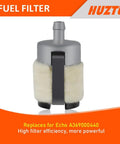 Echo Ready Fuel Line And Air Filter Tune Up Kit For SRM 225 2100 GT200R PB250LN PB250 ES250 Weed Eater Trimmer and Leaf Blower Parts with Primer Bulb Filter showing fuel filter replacement.