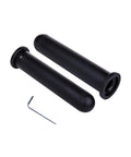 Barbell Sleeve Adapters For Weightlifting Easy Install Grip Wrench Kit 50mm Diameter, black PP adapters and wrench visible