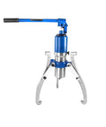 Beefy 50T Hydraulic Gear Puller with adjustable 2 or 3 jaw set in blue and silver for gears bearings and hubs