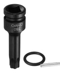 One Half Inch Drive Torx T60 Bit Socket For Impact Tools 6 Point Star Socket Chrome Molybdenum Steel With Cotter Pin And O Ring