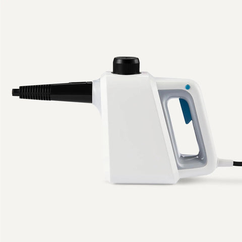 Kick Grime To The Curb With This Heavy Duty Handheld Steam Cleaner featuring a compact design and ergonomic handle for easy cleaning.