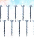 Self Tapping Wood Screws In Carbon Steel Lightweight And Beefy 100 Pack One And One Quarter Inch Half Tooth Coarse Thread
