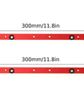 Set Of 2 Aluminum Alloy Miter Bar Slider Gauge Rods For Table Saw Track Pro Grade Woodworking Alignment Tools For Precise Smooth Cuts In The Shop Industrial Grade Precision Guide Rails For Accurate Routing And Safe Consistent Cuts, 300mm/11.8in