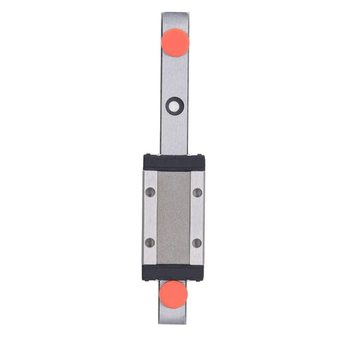 Top view of Miniature Linear Guide Rail With Bearing Steel Carriage Block 100mm Motion Guide For CNC Tools And 3D Printers Boss Grade