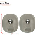 Sun Visor Retainer Clip 2-Piece Beige Color Replacement For Ford Fusion 2006-2012, Lincoln MKZ, with size dimensions