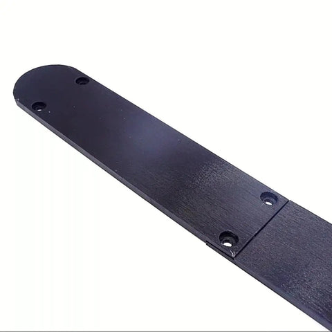 Zero Clearance Miter Saw Insert Plate For Ryobi TSS103 angled view showing smooth surface and mounting holes for easy installation.