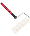 Adjustable Telescopic Paint Roller Kit For Walls And Ceilings Rock Solid Nine Inch Frame with red comfort grip handle.