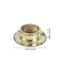 4 Pack Concealed Fire Sprinkler Head Cover Plates Ceiling Mount Sprayer Nozzle Protector threaded gold copper cover with dimensions.