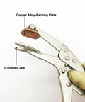 Heavy Duty Locking Pliers With Adjustable Grip And Precision Adjustment Screw with copper alloy plate and U-shaped jaw