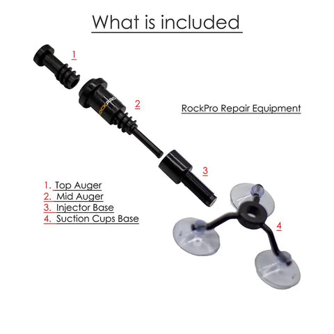 DIY Windshield Repair Kit for Cars and Trucks Fast Easy Fix for Chips Cracks Bullseyes Stars and Combo Breaks with components