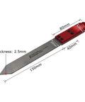 Wide Standard Carbide Wood Parting Tool For Heavy Duty Woodturning Grooving And Cutting With Durable Manganese Steel Lathe Blade and secure brazed tip.
