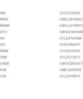 Genuine OEM Ice Maker Assembly Replacement model compatibility list for LFX and LMX series fridges with white bottom freezer.