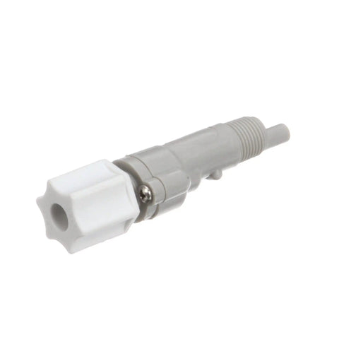 Chemical Inlet Check Valve For Commercial Dish Machines 1365800 Replacement Part, gray plastic threaded connector