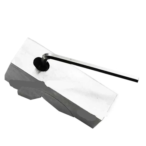 Top Shelf Precision Milling V Block Bench Clamp With Adjustable 0 To 60 Degree Angle Grip For CNC Machining Plus Wrench Included, steel body and adjustable angle.