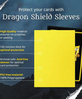 Top Shelf Matte Card Sleeves 100 Pack Standard Size showcasing yellow protective card sleeve details and archival safe features.