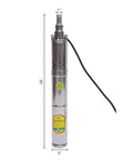 Submersible Deep Well Solar Water Pump 24V 370W Stainless Steel No Fuss Irrigation Built Tough High Lift 213 Feet 8.8 GPM Flow
