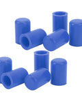 Close-up of 10Pcs Silicone Vacuum Hose Cap Kit 16mm Universal End Plugs For Car Intake Lines And Oil Vent Tubes Beefy Heat Resistant Hose Covers