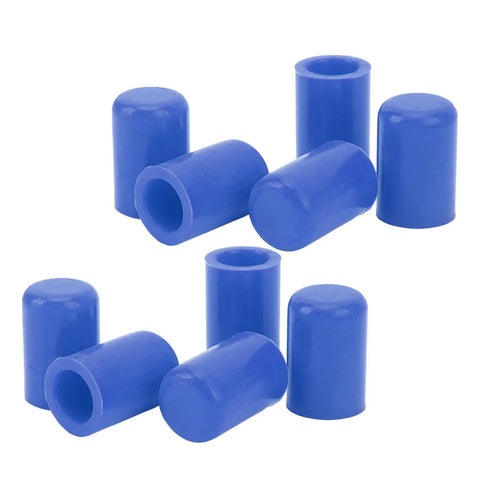 Close-up of 10Pcs Silicone Vacuum Hose Cap Kit 16mm Universal End Plugs For Car Intake Lines And Oil Vent Tubes Beefy Heat Resistant Hose Covers
