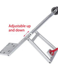 5 In 1 Wrecker Kit For 1 To 10 Scale RC Crawlers With Aluminum CNC Build Dual Winch And Servo Brackets shown in adjustable position.