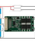No Sweat Setup BMS 10S 36V 15A Li Ion Battery Management System PC Board with connections for e-scooter and e-bike battery.