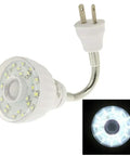 Motion Activated LED Night Light For Plug In Outlet White With Photocell Sensor Auto On In Darkness Light in close-up view