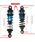 Beefed Up Aluminum Oil Filled RC Shocks 4 Piece Set For 1/12 1/14 1/16 Scale RC Cars Off Road Buggy Trucks with adjustable height