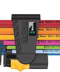 Hex-Plus 9-Piece Multicolor Imperial 2 L-Key Set with wear-resistant markings and clip BlackLaser finish for imperial hex screws