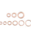 Heavy Duty Flat Copper Washers Kit Nuts And Bolts Diesel Injector Seals Fits Marine Industrial Auto Cars Heat Resistant Stuff Keep Engines Smooth Without Leaking While You Save Cash Doing It Yourself Now And Make Your Ride Perform Sweet, assorted sizes