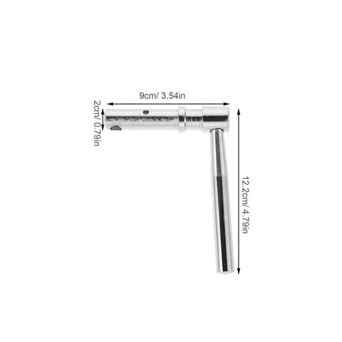 Beefy CNC Precision Boiler Door Handle Replacement Hardware For Fireplace Doors And Stove Handles Universal Stove Door Knob Replacement Parts Durable Metal Pull Grip Easy Install Safe And Reliable Fits Coal Stoves And More, 9cm chrome handle