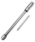 Adjustable Ratchet Tap Wrench T Handle For M5 To M12 Taps With 295mm Body, showing steel jaws and knurled chuck.