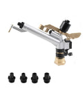 1.5 Inch 360 Degree Impact Adjustable Water Gun Spray Nozzle Set For Large Area Garden Farm Lawn Irrigation