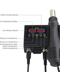 2 In 1 Hot Air Soldering Station For SMD Rework And Desoldering With BGA IC Welding Tool For Cell Phone PCB Repair US Plug Black Pro Grade