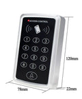 Front view of Access Control System Kit With Keypad Beefy 180 Kg Magnetic Lock 1000 User Capacity Smart Door Opener device.