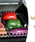 Disposable Aluminum Grill Liners Pack Of 24 Sheets With Nonstick Surface on grill with vegetables and meats