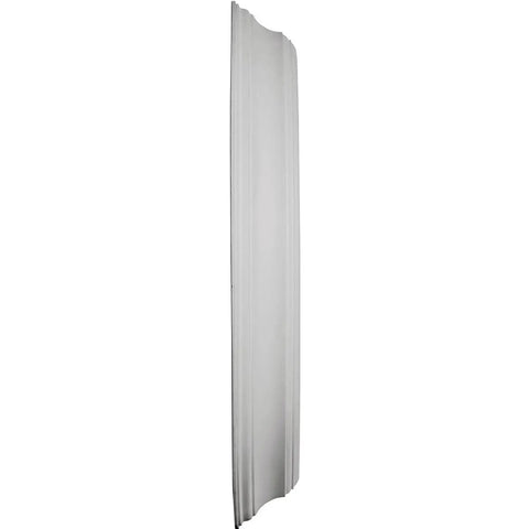 Side view of Traditional Smooth Surface Mount Ceiling Dome Urethane Primed and Ready to Paint 37 and Three Eighths Inches Outside Diameter