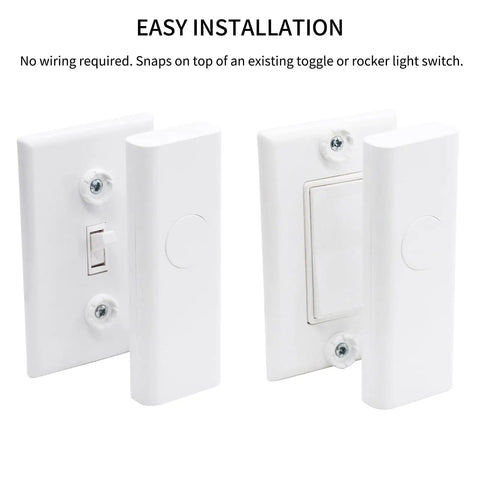 Smart Light Switch Starter Kit With Bridge No Wiring Needed Snap On Over Existing Toggle Or Rocker Easy Installation