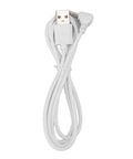 USB cable for powering Keep Your Sips Lit Or Icy Cold Usb Powered Mug Warmer Chiller Pad in white color.