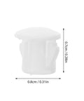 White Plastic Hole Plugs 100 Pcs Set For Cabinets Shelves And Office Spaces No Mess Easy Install High Dust Resistance Screw Cap Covers