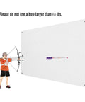 65Lb Archery Backstop for Backyard Target Practice, 4Mm High Density Fiber Cloth That Absorbs Arrows and Prevents Rebound shown in use