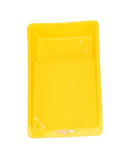 Yellow plastic tray for paint, perfect for Sweet Kick Ass DIY Painting Set Includes Two Precision Round Brushes And Two Mini Foam Rollers.