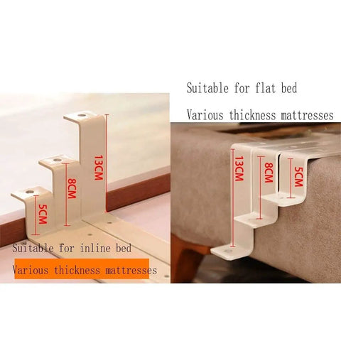Foldable Bed Rail For Elderly And Disabled One Click Folding Safety Guard With Stainless Steel Grip No Drill Install Blue 95x40cm brackets