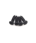 Black screws for 10 Pack Black Recessed Cabinet Pulls With Screws For Closet Cupboard And Dresser Drawers Hidden Finger Pull Handles