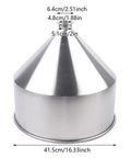 Heavy Duty 30L Stainless Steel Hopper Flows Liquids And Pastes Dang Smooth For No Fuss Commercial Filling Line Production With Killer Performance, showing dimensions and design.